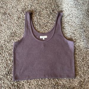 Madewell Purple Crop Tank